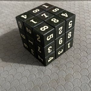 Vintage Number Puzzle Cube